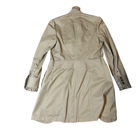 Eddie Bauer Cotton Ruffled Khaki Lightweight Jacket Size Small - Picture 4 of 8